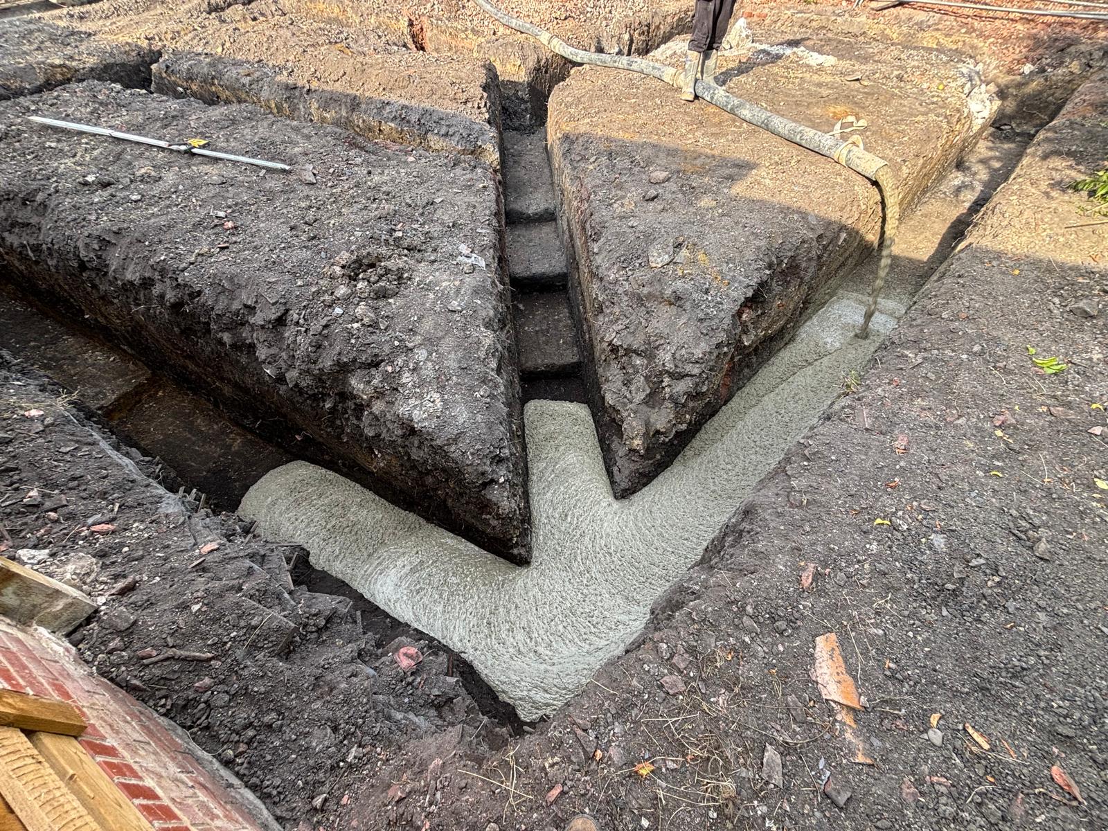 Foundation concrete work